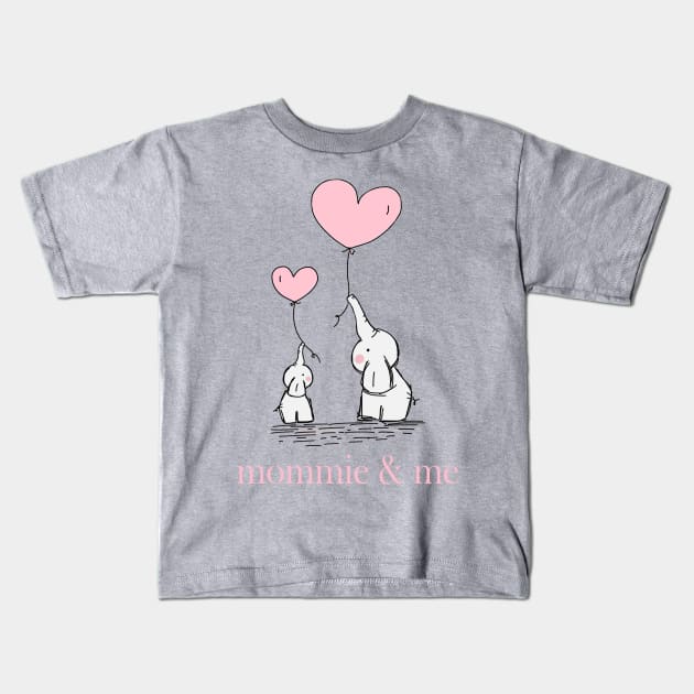 mommie & me time Kids T-Shirt by TexasTeez